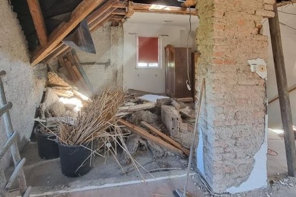 Atelier Můj Domov - původní stav půdy Atelier Můj Domov - původní stav půdy