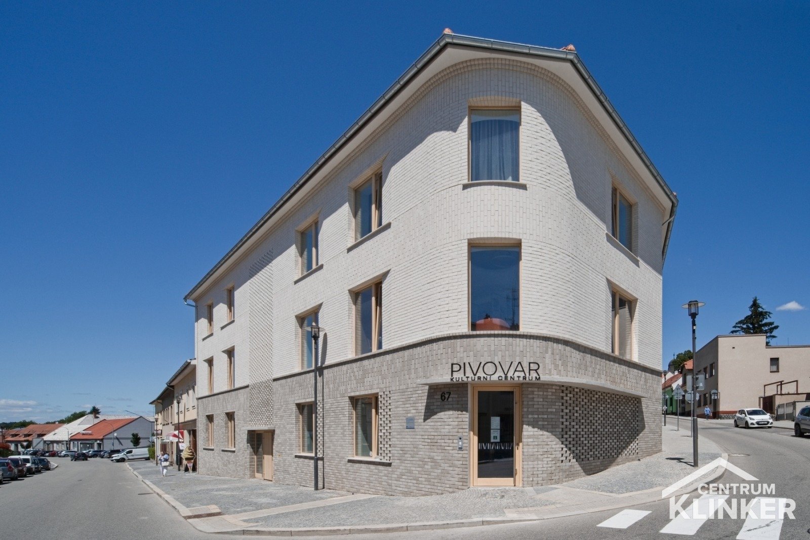 Knihovna Velká Bíteš, studio MAJAG, cihlová fasáda Aarhus perlweiss a Aarhus weissgrau Knihovna Velká Bíteš, studio MAJAG, cihlová fasáda Aarhus perlweiss a Aarhus weissgrau
