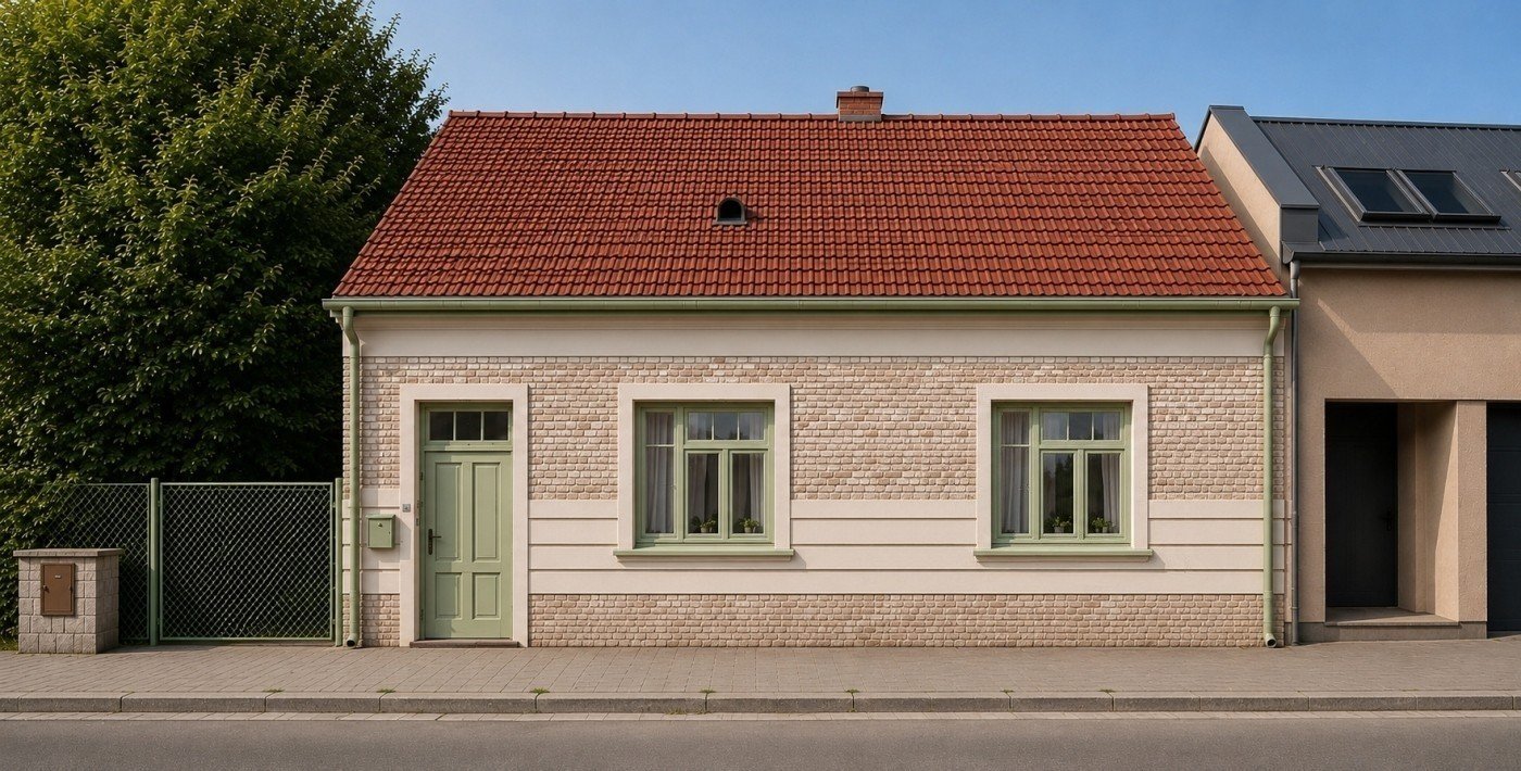 Vizualizace rekonstrukce fasády při kompletní proměně